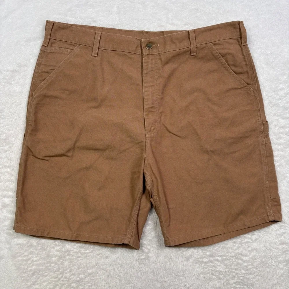 VTG Y2K Carhartt Carpenter Shorts Mens 40 Brown Desert B25 SDL Duck Canvas Work